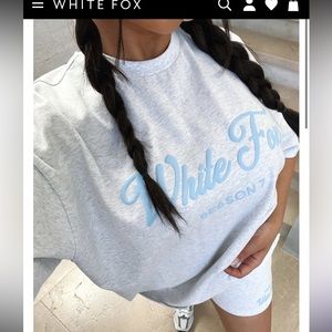 White Fox oversized tee